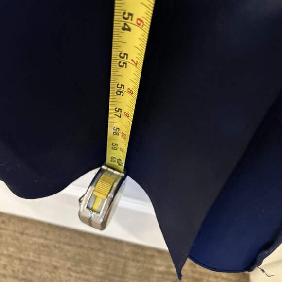 David's Bridal Marine V Neck‎ Stretch Satin Formal Gown Size 0 - Picture 10 of 12